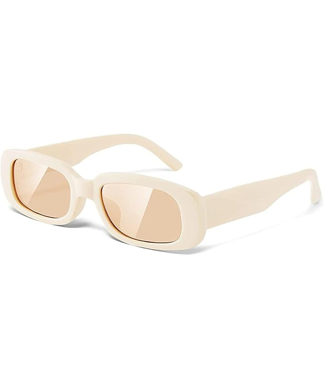 JASPIN Rectangle Sunglasses for Women Men Trendy Y2k Retro 90s Sun Glasses UV Protection Cool Square Frame