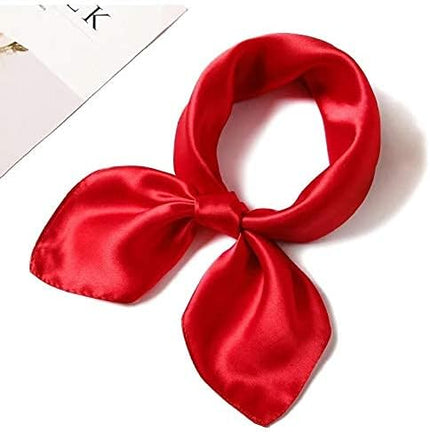 ANDANTINO 100% Real Mulberry Silk Scarf -21'' x 21''- Lightweight Neckerchief –Women Men Small Square Digital Printed Scarves
