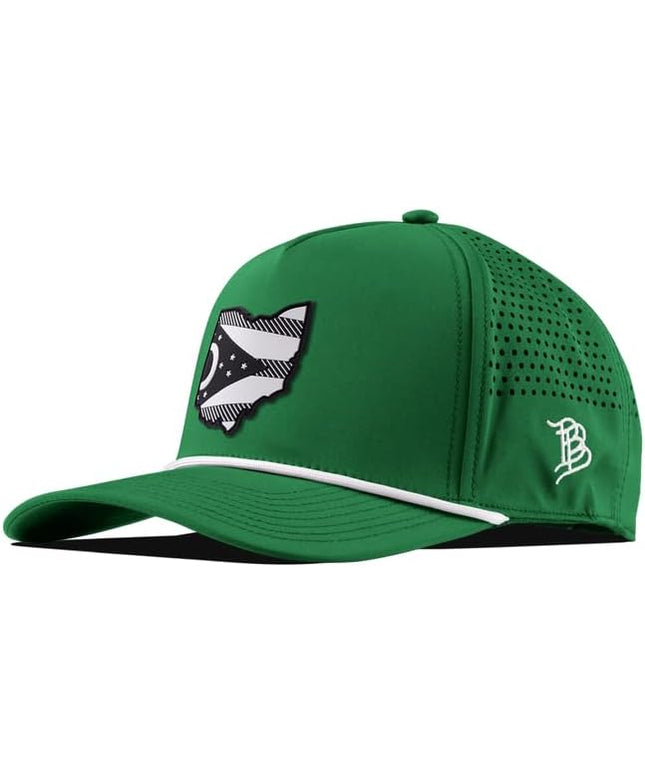 Branded Bills Ohio Vintage PVC 5-Panel Performance, Lightweight, Comfortable Baseball Cap