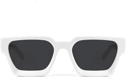 Trendy Square Sunglasses for Men Women Fashion Thick Rectangle Sun Glasses UV Protection Shades Designer Style