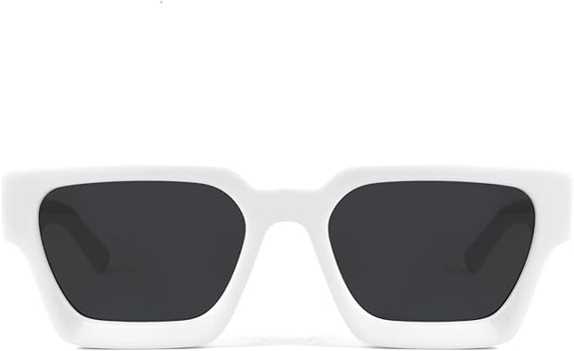 Trendy Square Sunglasses for Men Women Fashion Thick Rectangle Sun Glasses UV Protection Shades Designer Style