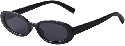 90s Sunglasses for Women Men Retro Small Oval Sunglasses