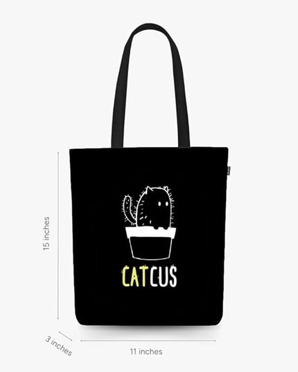 Ecoright Tote Bag for Women with Zipper, Small Tote Bag, Canvas Bag, Reusable Cotton Bag for Beach, Grocery, School & Work