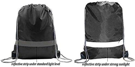 BeeGreen Drawstring Backpack Bags 20,30,50 Packs Reflective String Bags for Gym Sport Trip Cinch Sack DIY for Women Men
