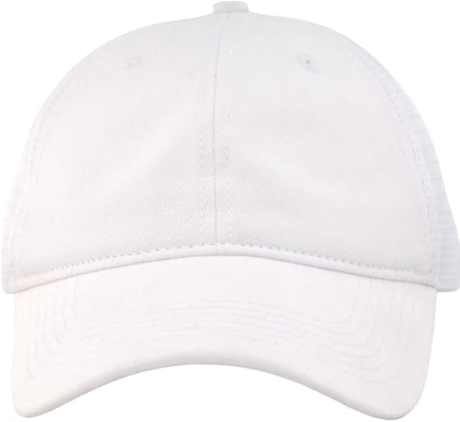 Vintage Washed Soft Crown Baseball Cap Plain Snapback Trucker Hat Men Women Adjustable Distressed Mesh-Back Ball Cap