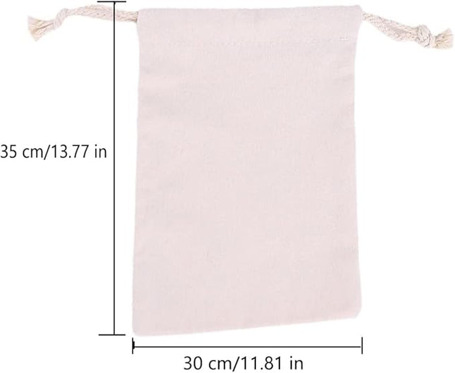 Breathable Dust-proof Drawstring Storage Pouch String Bag for Handbags Purses Shoes Eco Bag (5 PCS,11.81 * 13.77 IN)