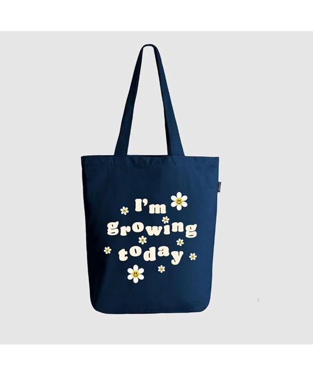Ecoright Tote Bag for Women with Zipper, Small Tote Bag, Canvas Bag, Reusable Cotton Bag for Beach, Grocery, School & Work