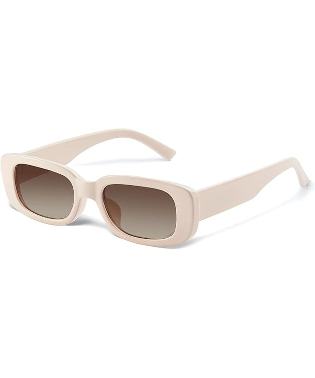 JASPIN Rectangle Sunglasses for Women Men Trendy Y2k Retro 90s Sun Glasses UV Protection Cool Square Frame