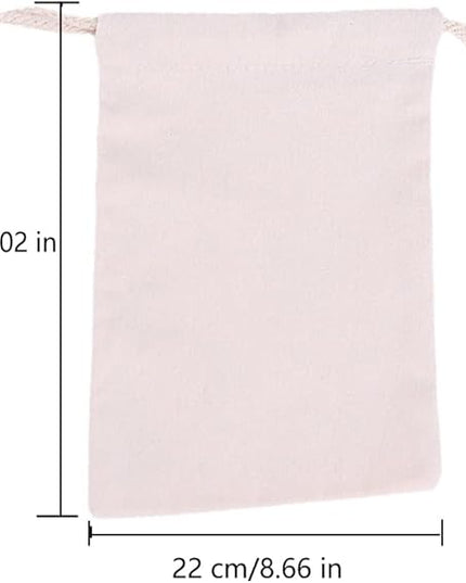 Breathable Dust-proof Drawstring Storage Pouch String Bag for Handbags Purses Shoes Eco Bag (5 PCS,8.66 * 11 in)