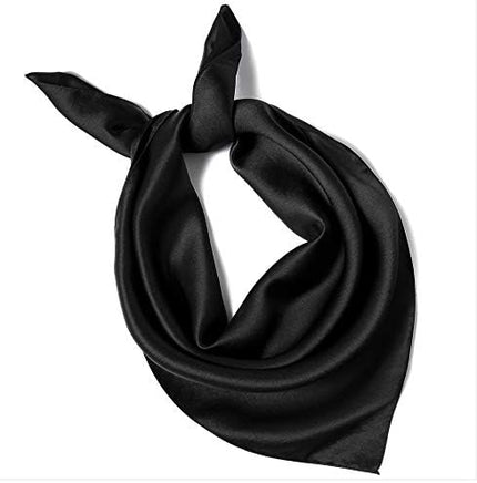 ANDANTINO 100% Mulberry Silk Scarf -21” Lightweight Square Neckerchief – Breathable Digital Printed Scarves with Gift Packed