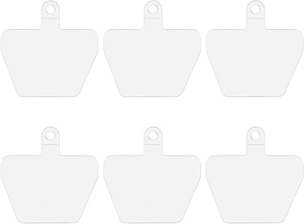 COCASES 6 Pack Phone Tether Tab, Phone Strap Connector Lanyard Patch for Cell Phone Safety (White x 6)