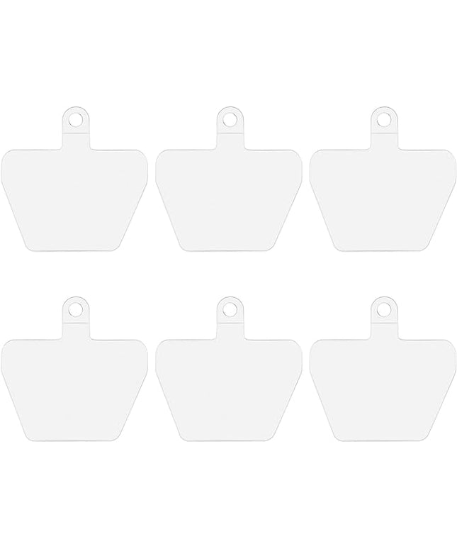 COCASES 6 Pack Phone Tether Tab, Phone Strap Connector Lanyard Patch for Cell Phone Safety (White x 6)