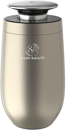 Waterless Scent Diffuser with Hotel Inspired Fragrance Oil, Dual-Purpose for Car and Home, Aerospace-Grade Aluminum, Rechargeable Cordless, Bluetooth App Enabled, Quiet Aromatherapy, Auto Mode