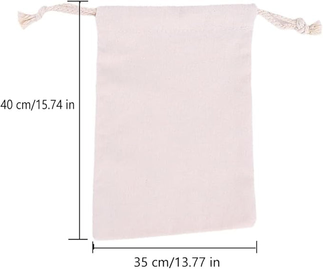 Breathable Dust-proof Drawstring Storage Pouch String Bag for Handbags Purses Shoes Eco Bag (5 PCS,13.77 * 15.74 in)