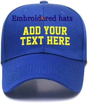 Custom Embroidered Hats Your Own Text Curved Bill Hip Hop Snapback Baseball Hats