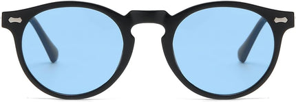 Gleyemor Vintage Polarized Sunglasses for Men Round Sunglasses UV400 Protection Retro Hand-crafted Acetate Frame