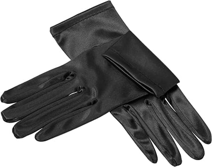 Sahabowi Satin Gloves Formal Bridal Banquet Party Wedding Opera Solid Colorful Mitten For Women