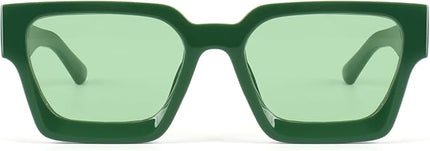 Trendy Square Sunglasses for Men Women Fashion Thick Rectangle Sun Glasses UV Protection Shades Designer Style