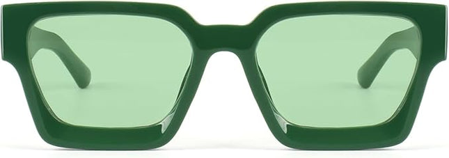 Trendy Square Sunglasses for Men Women Fashion Thick Rectangle Sun Glasses UV Protection Shades Designer Style