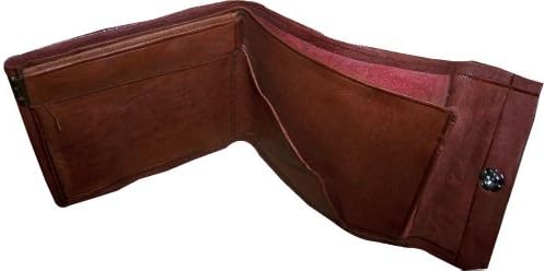 Treasures Of Morocco Moroccan Handmade Wallet Credit Card Leather Coin Change Pocket Small Brown