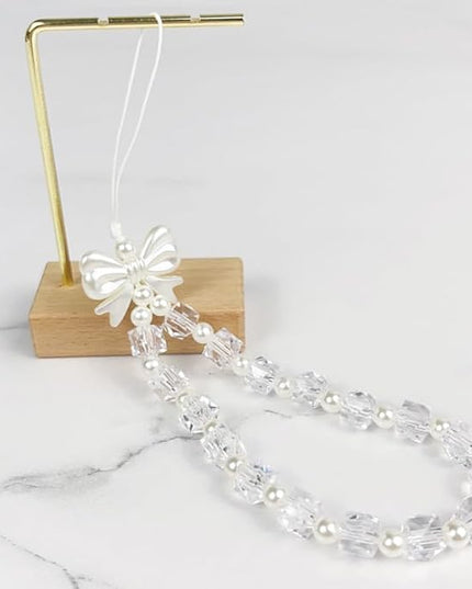 for iPhone 14 Plus [White Flower Bow Case][Full Star Real Flower Gold Foil Transparent Case][Press Dry Real Flower with Bracelet Case] Soft TPU for Women and Girls 6.7"