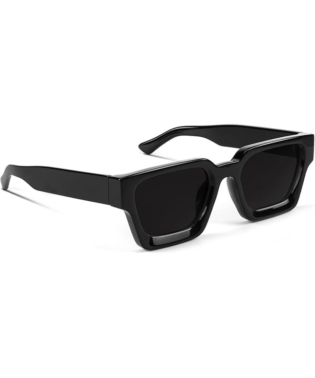 Trendy Square Sunglasses for Men Women Fashion Thick Rectangle Sun Glasses UV Protection Shades Designer Style