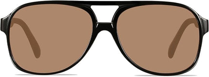 YDAOWKN Retro Aviator Sunglasses for Women Mens Large Frame Classic Vintage 70s Sun Glasses Aviators