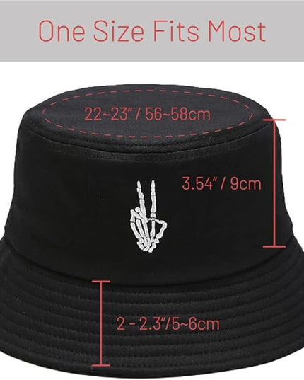 Cotton Bucket Hat for Women Men Summer Travel Sun Beach Bucket Cap, Unisex Outdoor Fisherman Hat