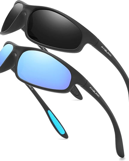 FAGUMA Polarized Sports Sunglasses For Men Cycling Driving Fishing UV400 Protection