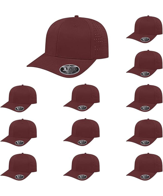 Cap America i8533 Flexfit 110 Perforated Performance Snapback Mid Profile 6-Panel Cap w/UV Guard & Adjustable Snapback