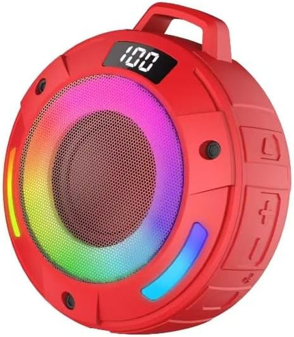 aowoka 2025 New Portable Bluetooth Speakers (Light Red)