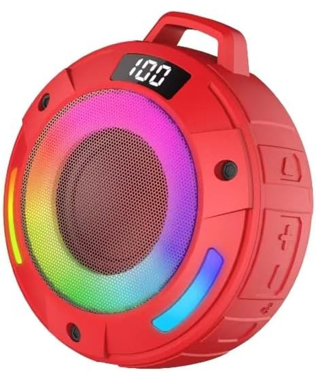 aowoka 2025 New Portable Bluetooth Speakers (Light Red)