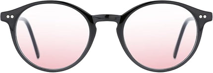 TIJN Blue Light Blocking Glasses Men Women Vintage Thick Round Rim Frame Eyeglasses