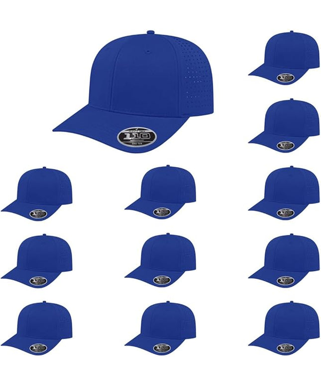 Cap America i8533 Flexfit 110 Perforated Performance Snapback Mid Profile 6-Panel Cap w/UV Guard & Adjustable Snapback