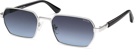 SOJOS Retro Rectangle Polarized 90s Sunglasses for Women Men,Trendy Narrow Hexagon Square Shades SJ1270
