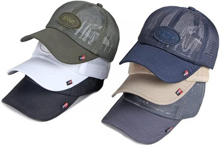 FASHIXD Mesh Baseball Cap for Men Women Summer Breathable Trucker Hats Running Hats Outdoor Sports Quick Dry Hat