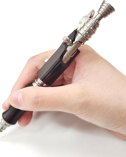 Dr. Metalleung Heavy Duty Stainless Steel Bolt Action Pen - Tactical EDC Retractable Ballpoint Pen with CNC Precision, Pocket Clip, Refillable (Black G2 Ink) - Perfect for Gifts & Smooth Writing