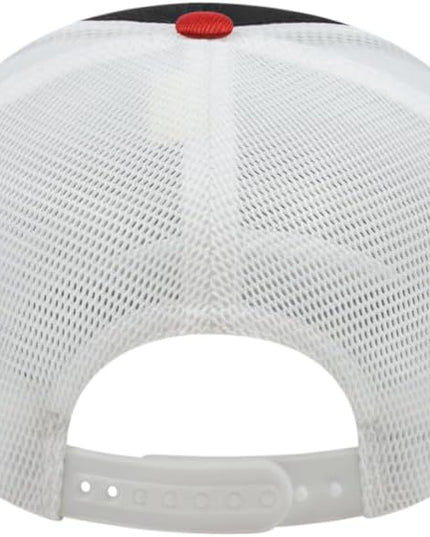 Cap America i8502 Flexfit 110 Premium Mid Profile 6-Panel Mesh Back Trucker Cap Hat w/UV Guard & Adjustable Snapback
