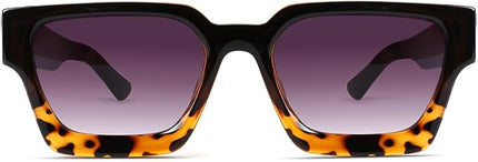 Trendy Square Sunglasses for Men Women Fashion Thick Rectangle Sun Glasses UV Protection Shades Designer Style