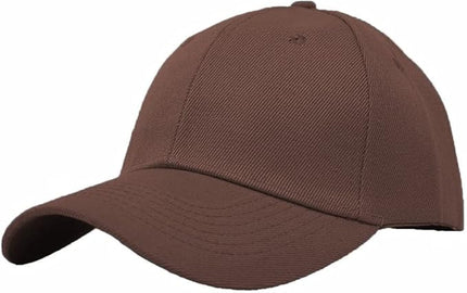 Glory Max Plain Baseball Cap Hook & Loop Strap Adjustable Solid Blank Curved Visor Hat