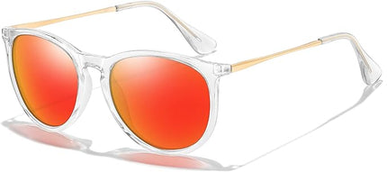 CHBP Polarized Sunglasses for Women Men - Trendy 2025 Vintage Classic Retro Round Mirrored Lens Designer Style
