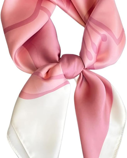 Head Bandanas Scarf for Women Silk Satin Hair Scarf Lightweight Vintage Fashion Square Neck Scarves Gift