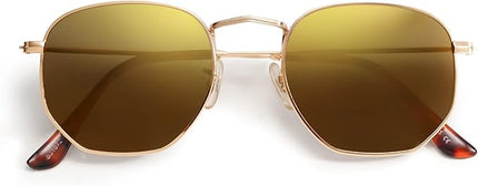 SOJOS Square Polarized Sunglasses for Women Men Small Hexagonal Polygon Shades SJ1072