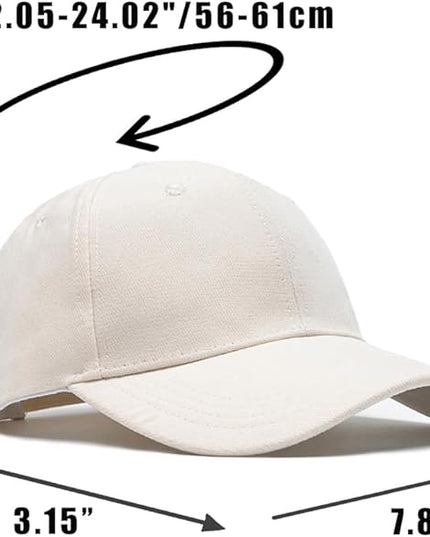 Classic Low Profile Baseball Cap for Men Women Adjustable Cotton Trucker Hats Dad Hat Plain Cap
