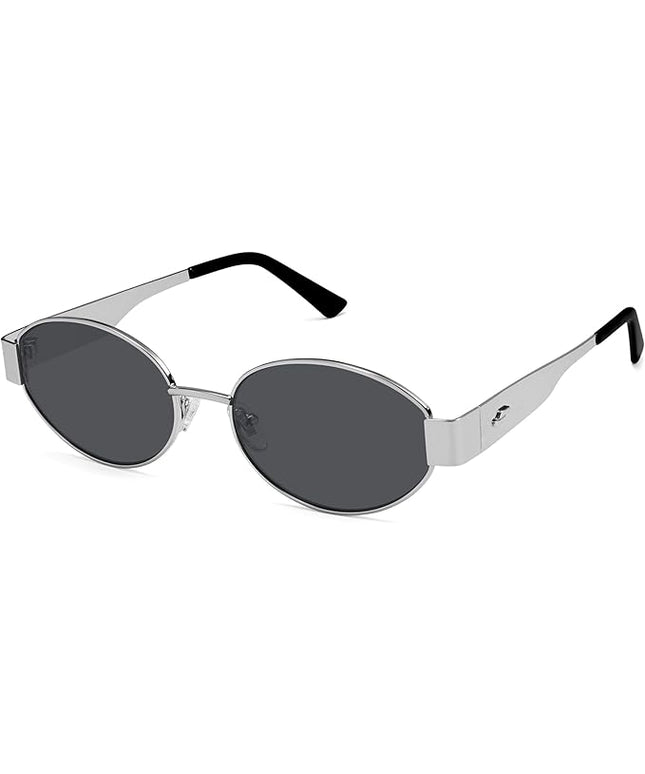 SOJOS Retro Oval Sunglasses for Women Trendy Classic Shades UV400 Protection SJ1256