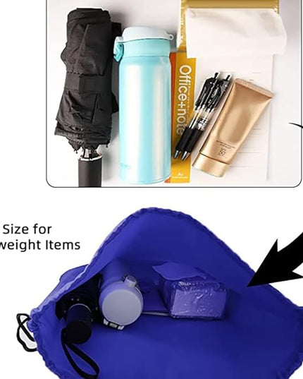 GoodtoU Drawstring Backpacks, Bags Bulk Nylon Backpack Draw String Back Bag Cinch Sack Gym Bag for Sport, Traveling, Team (Blue, 16Pcs)