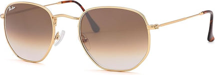 Pro Acme Small Square Sunglasses for Women Men 100% Real Glass Lens Hexagonal Frame