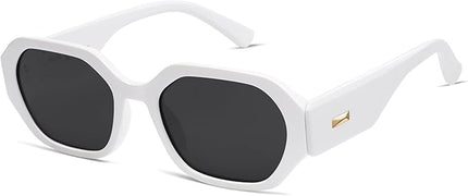 SOJOS Polarized Sunglasses For Women Retro Rectangle Womens Sun Glasses Trendy Narrow Square 90s Shades SJ2232