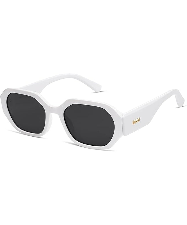 SOJOS Polarized Sunglasses For Women Retro Rectangle Womens Sun Glasses Trendy Narrow Square 90s Shades SJ2232