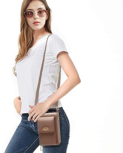 KUKOO Small Crossbody Bag Cell Phone Purse Wallet with Credit Card Slots for Women